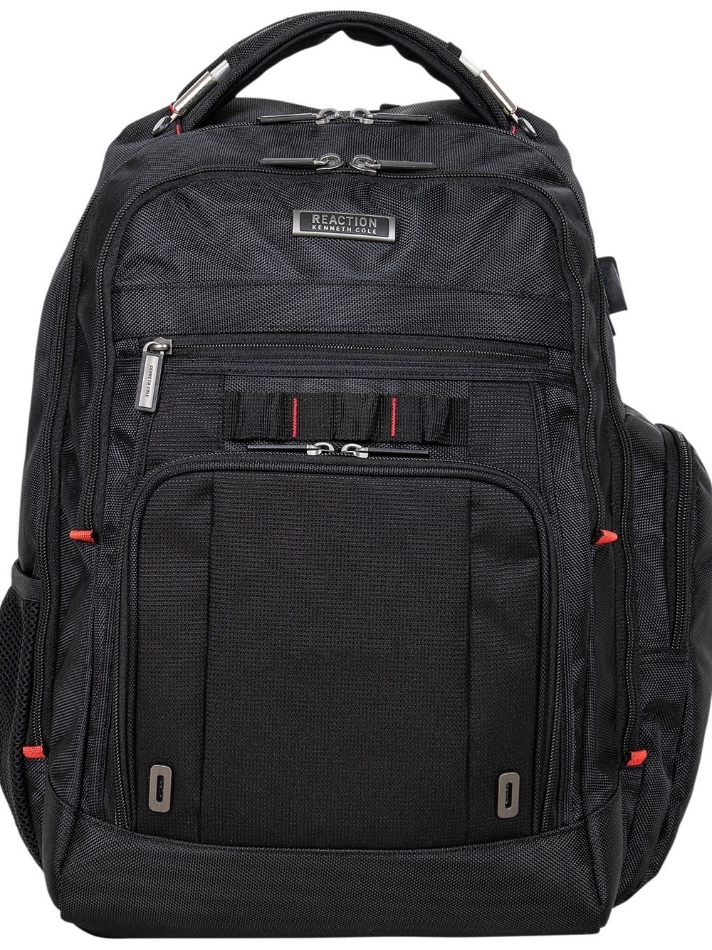 Kenneth Cole Reaction Black Backpack with Red Accents, travel bag